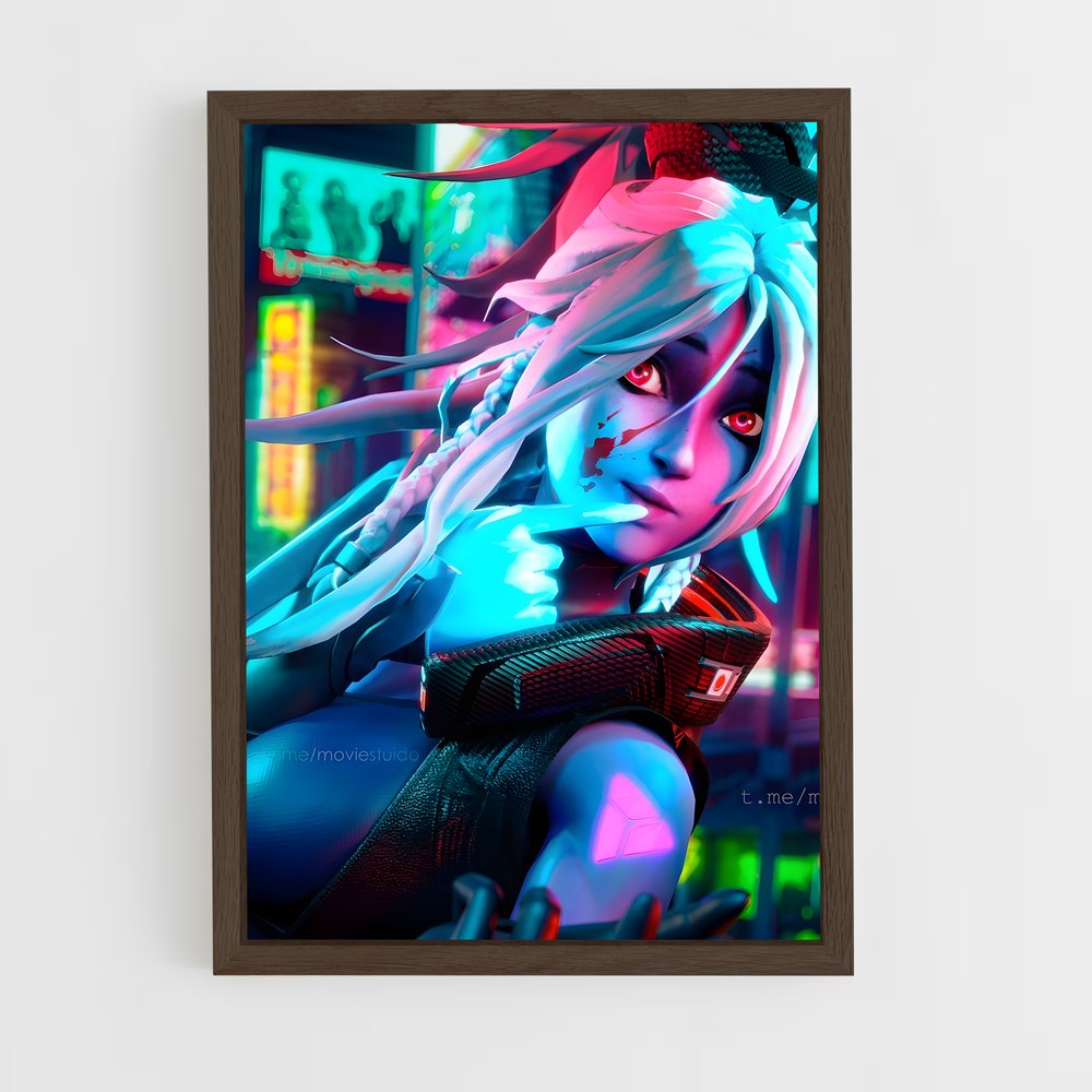 Poster Neon Drow – affiche Dota (vue 5)